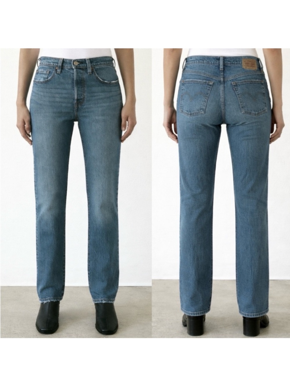 Levi’s 501 Original Button Fly Jeans size 27 Medium Wash Straight Leg Classic